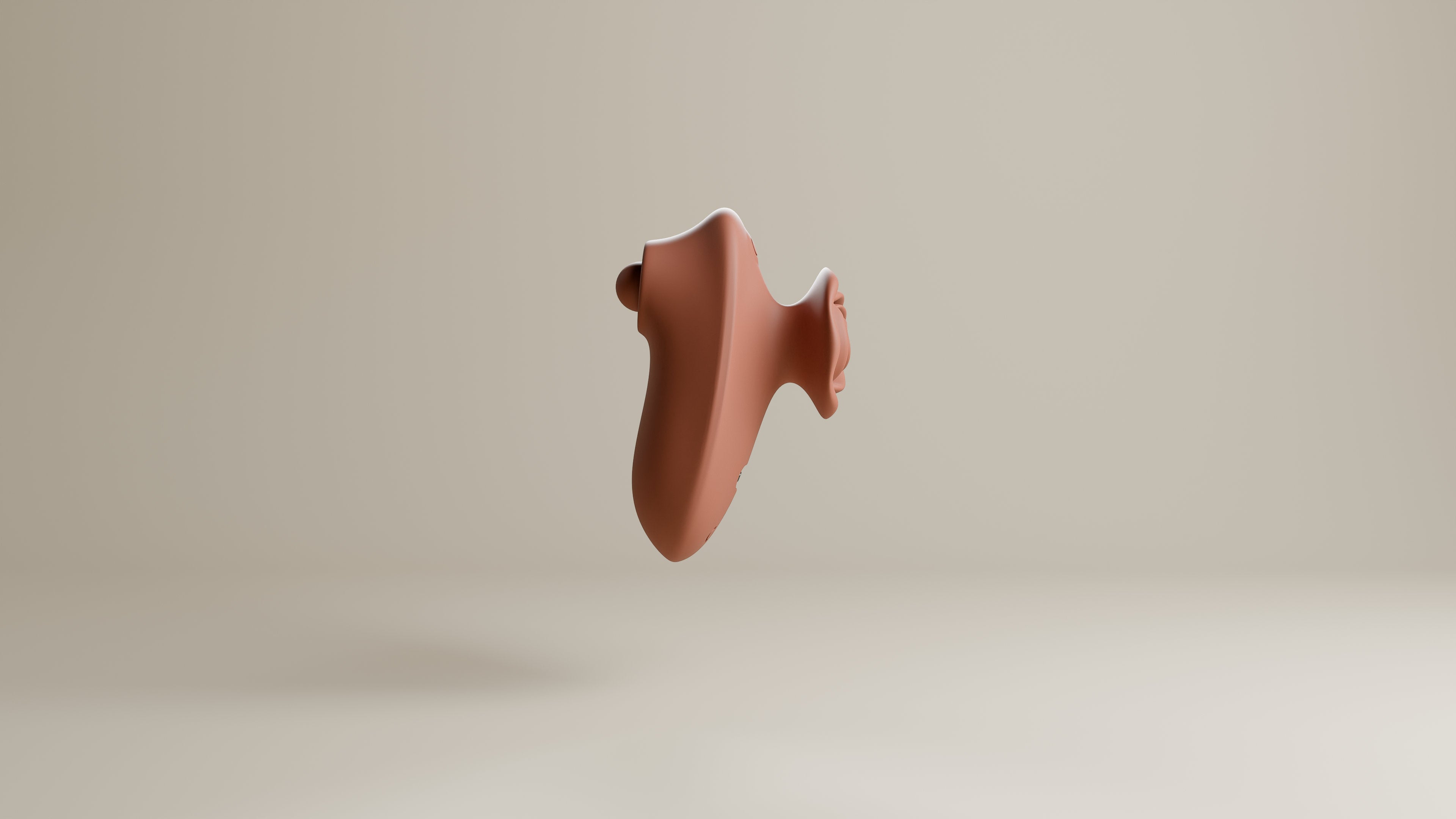 tapping clitoral vibrator side profile right