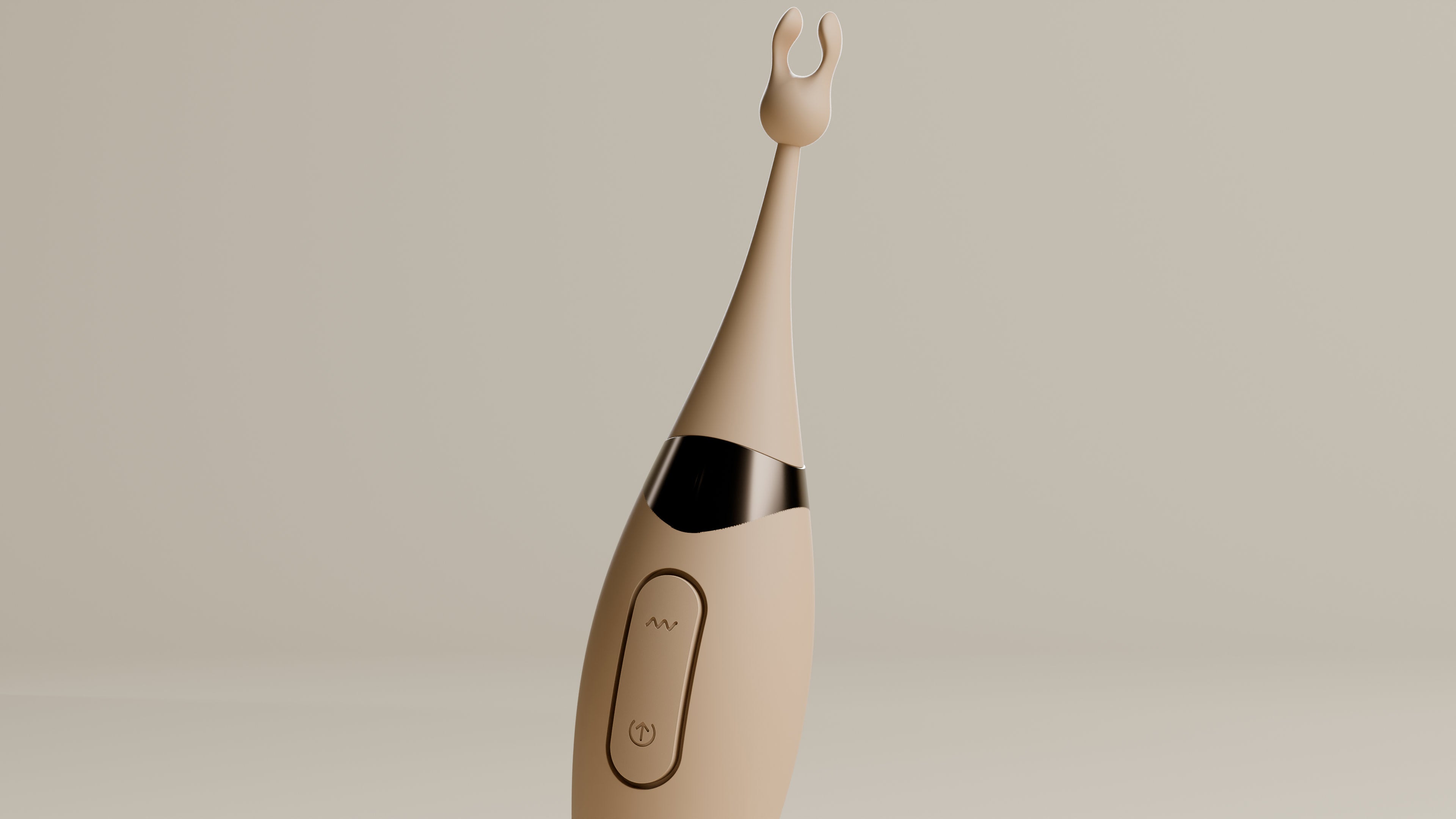 Duo dual-end G-spot and clitoral vibrator focus on clitoral part