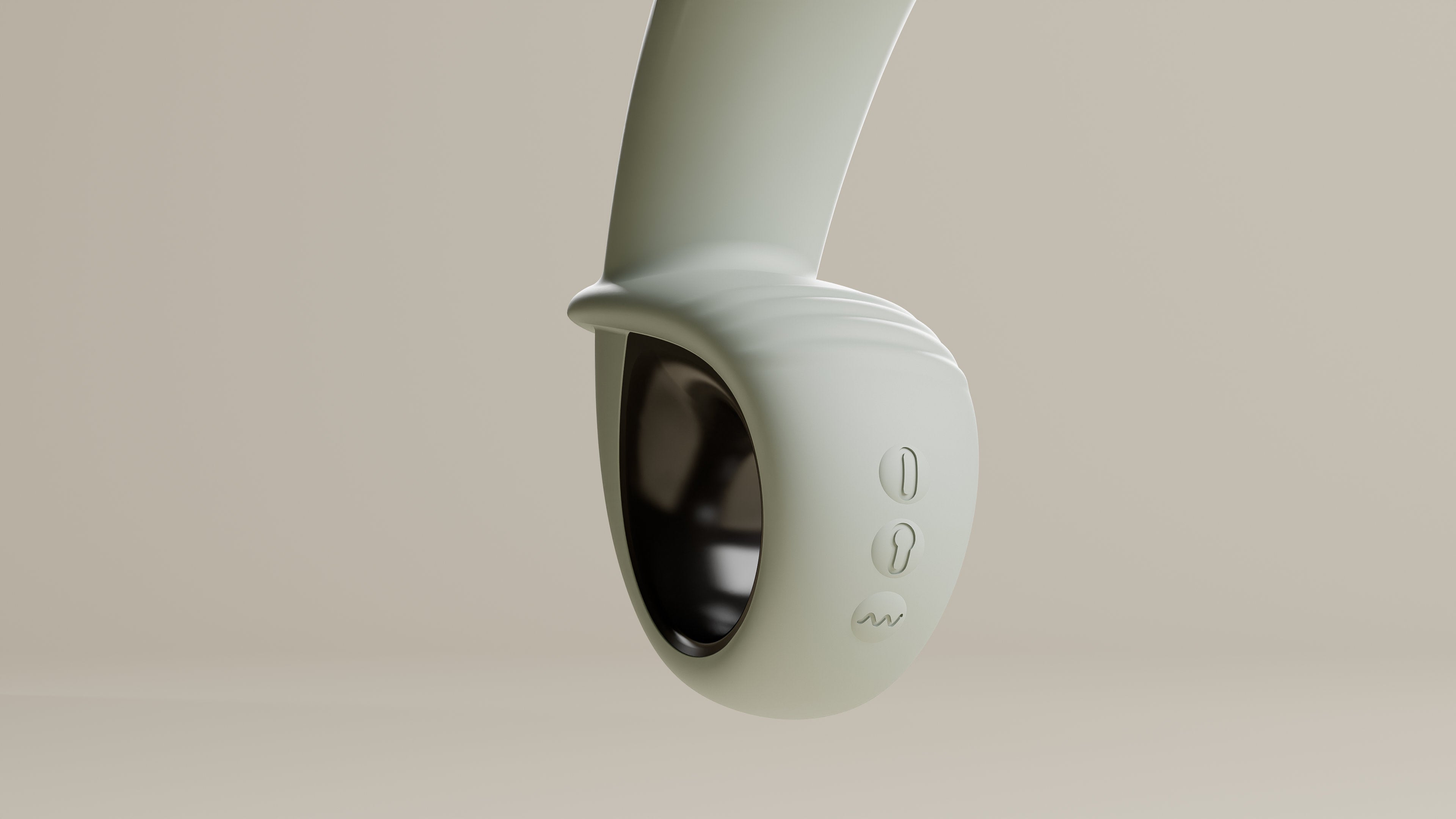 vibrating anal vibrator details front with buttons 